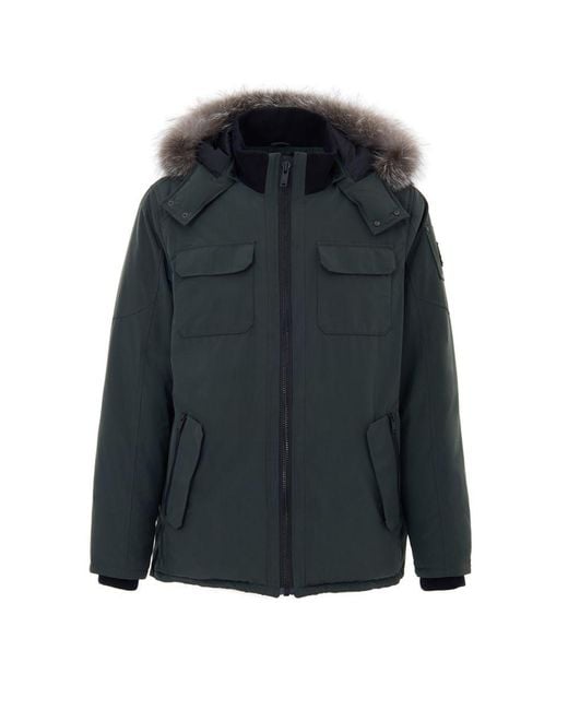 Moose Knuckles Black Nylon Parka Clothing for men
