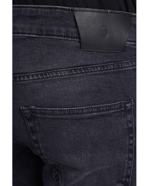 Salvatore Santoro Black Jeans for men