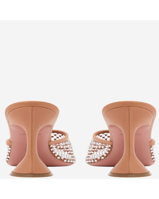 AMINA MUADDI White Sandals Lupita Crystal