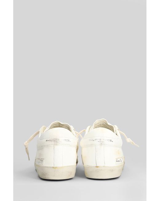 Philippe Model White Prsx Low Sneakers for men