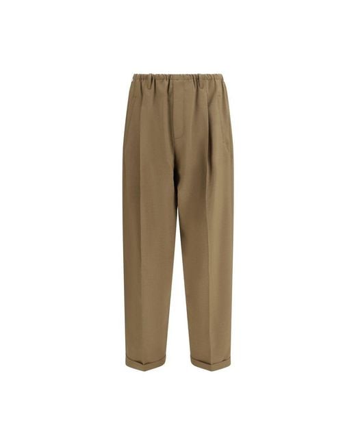 Magliano Green Beige Polyester Casual Pants for men