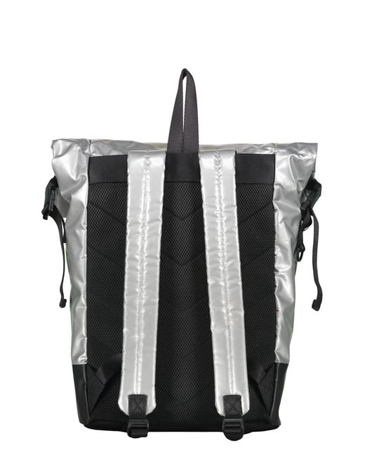 DIESEL Gray Backpack With Logo for men