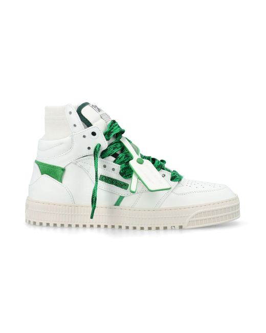 Off-White c/o Virgil Abloh Green Off- 3.0 Off Court High Top Sneakers for men