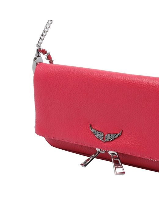 Zadig & Voltaire Pink Nano Rock Crossbody Bag