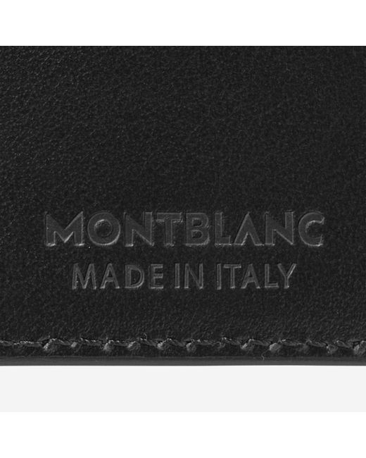 Montblanc Sartorial Wallet, Leather, Black, 6 Cards, Money Clip