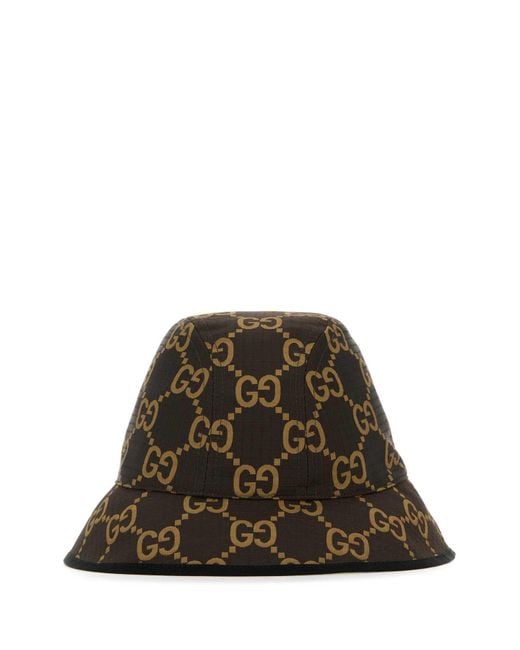 Gucci Green Embroidered Fabric Bucket Hat