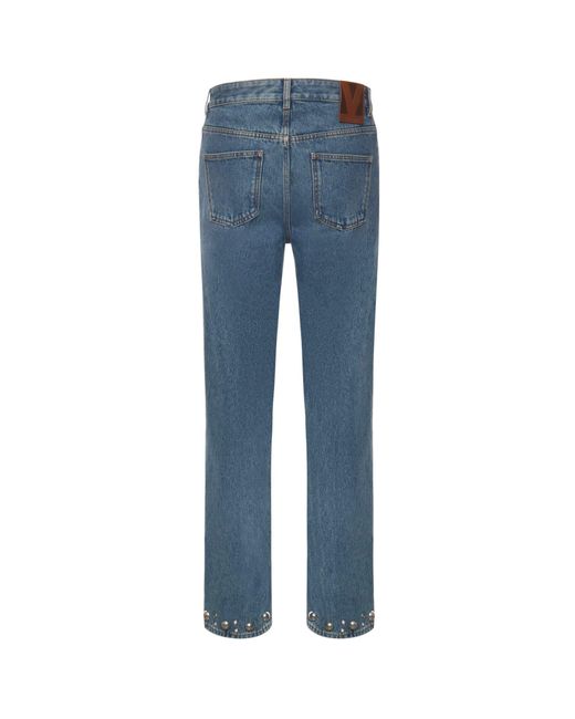 Valentino Garavani Blue Wool And Cotton Bomber Jacket for men