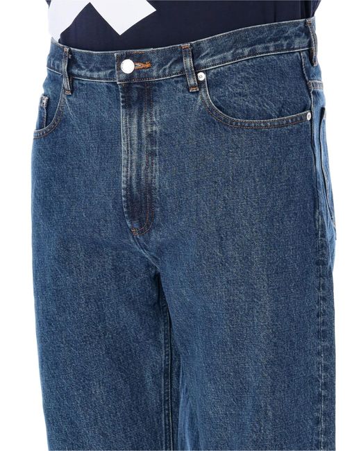 A.P.C. Blue Indigo Jeans for men