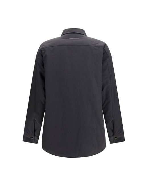 MM6 by Maison Margiela Blue Wool-Blend Shirt for men