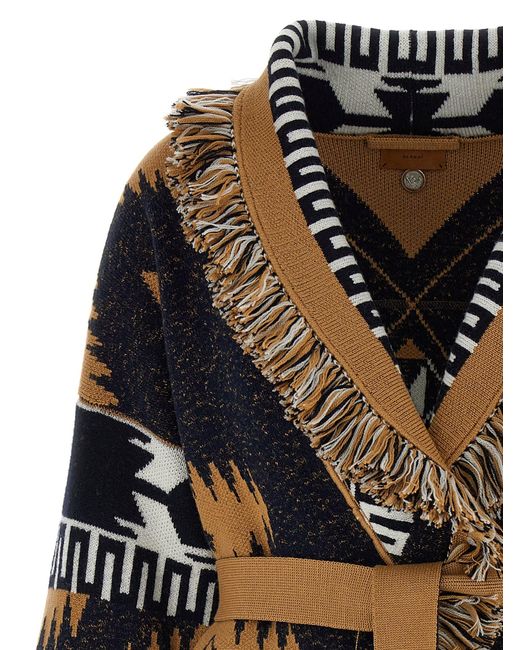 Alanui Black 'African Vibes' Cardigan