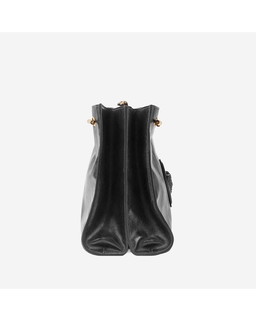 Versace Black Leather Shoulder Bag Cabine