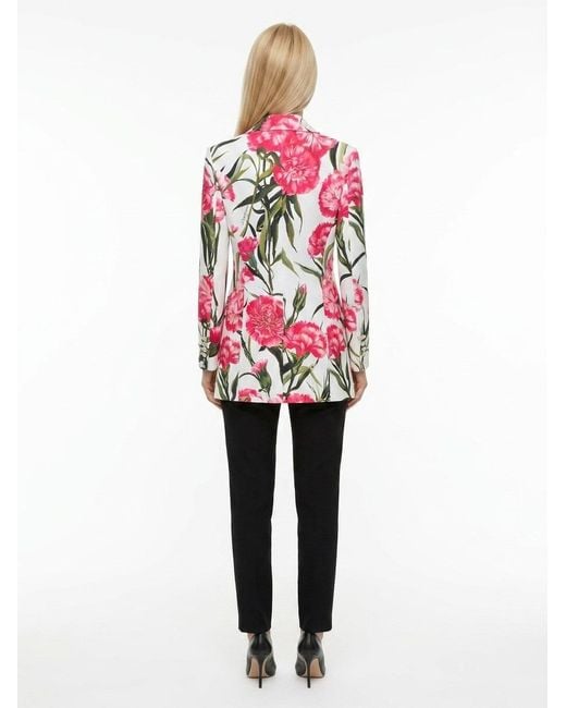 Dolce & Gabbana Red Elastane Blazer Clothing
