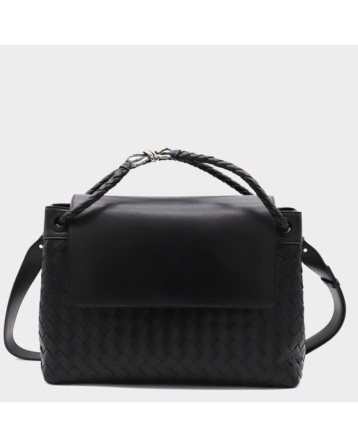 Bottega Veneta Black Leather Crossbody Bag for men