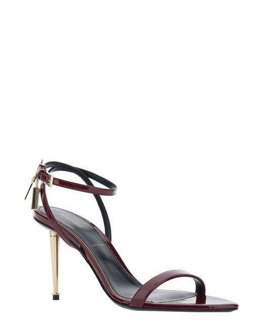 Tom Ford Red Sandals Leather Calf