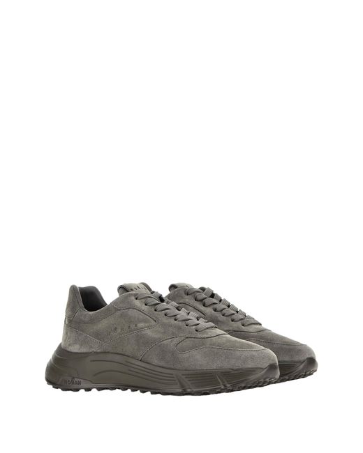 Hogan Gray Suede Sneakers for men