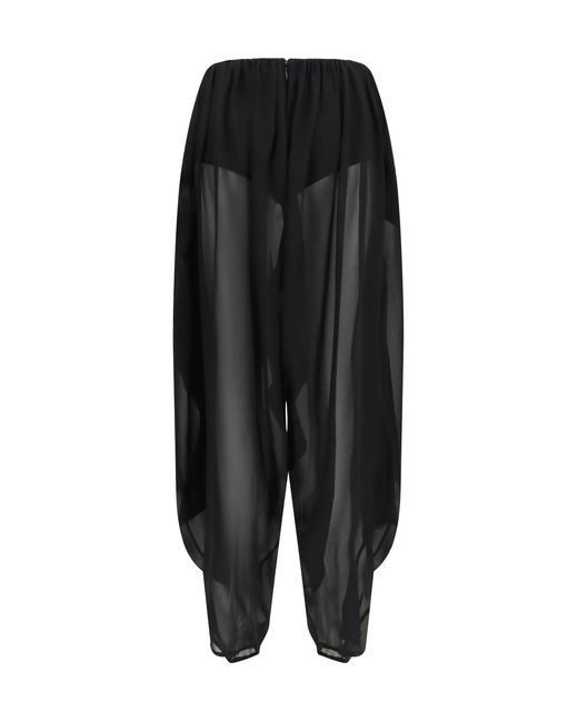 Francesco Murano Black Baloon Pants Silk