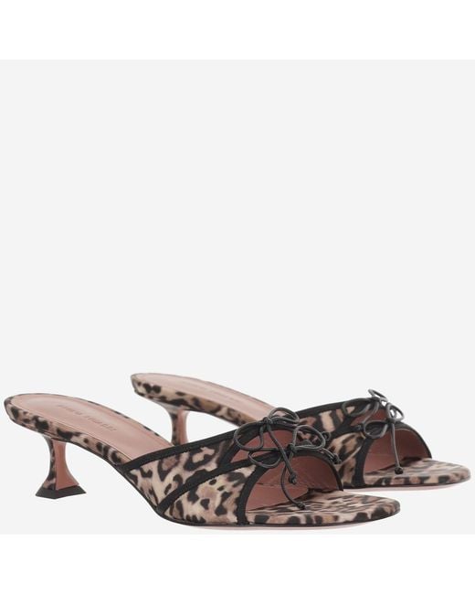 AMINA MUADDI Brown Sandals Eleonora Silk