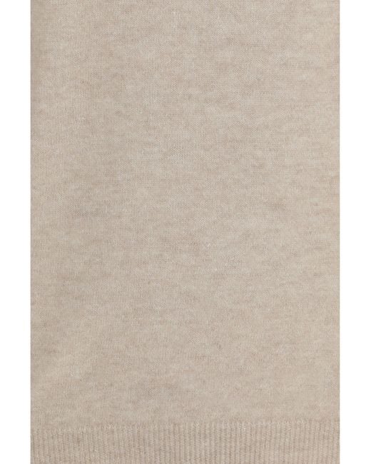 Aragona Cashmere White Crewneck Sweater Cashmere And Linen Kashmir/Capra Hircus for men