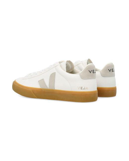 Veja White Campo Chromefree Leather Sneakers