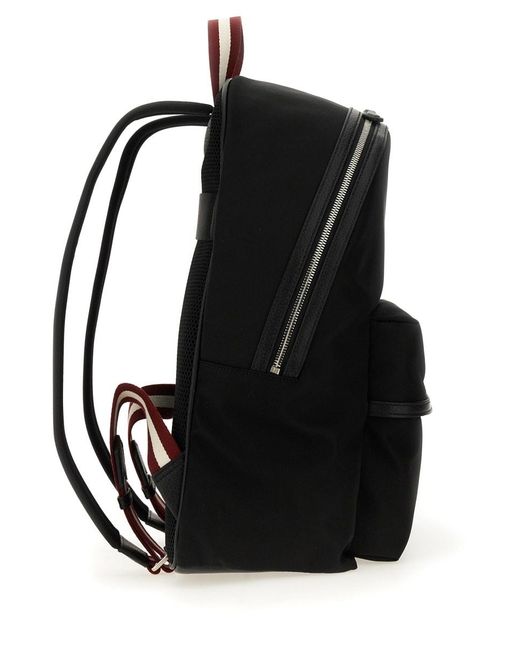 Bally Black Code Backpack for men