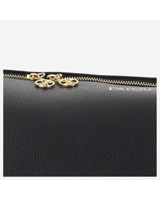 Patou Black Eco Leather Barrel Bag Polyurethane Satchels & Cross Body