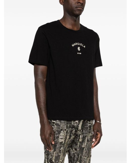 MM6 by Maison Margiela Black Classic T-Shirt for men
