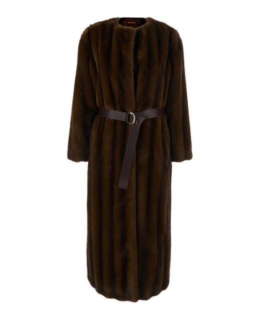 Max Mara Black Coat Mstorma Polyester