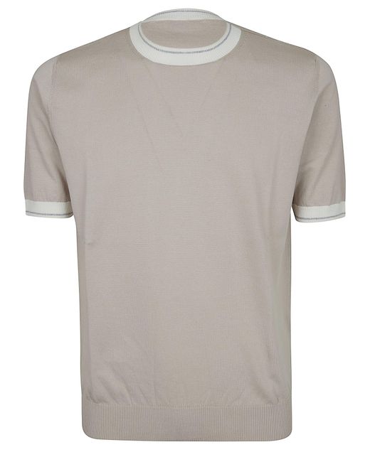 Eleventy Gray Relaxed Fit Cotton T-Shirt for men