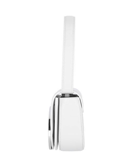 DIESEL White "1Dr" Shoulder Bag