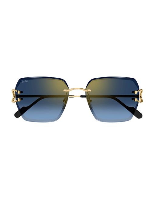 Cartier Blue Ct0466s Sunglasses