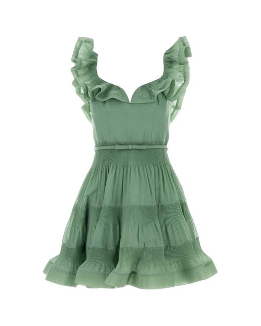 Zimmermann Green Mint Polyester Mini Dress