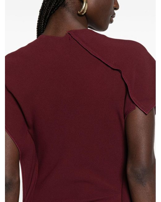 Victoria Beckham Purple Dress Victoria Viscose