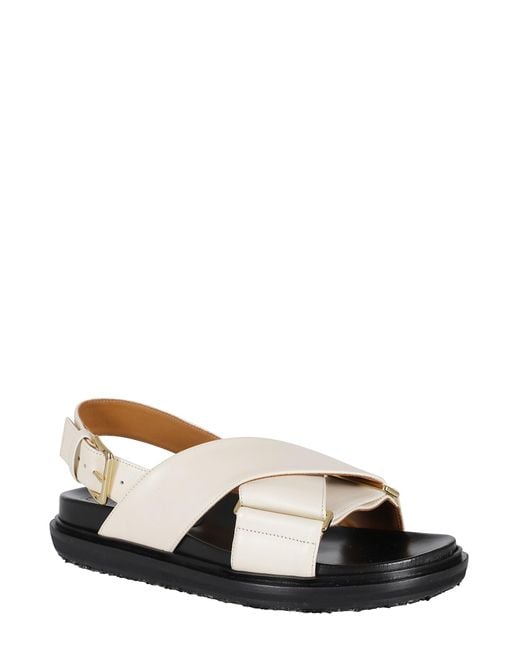 Marni Black Fussbet Sandal