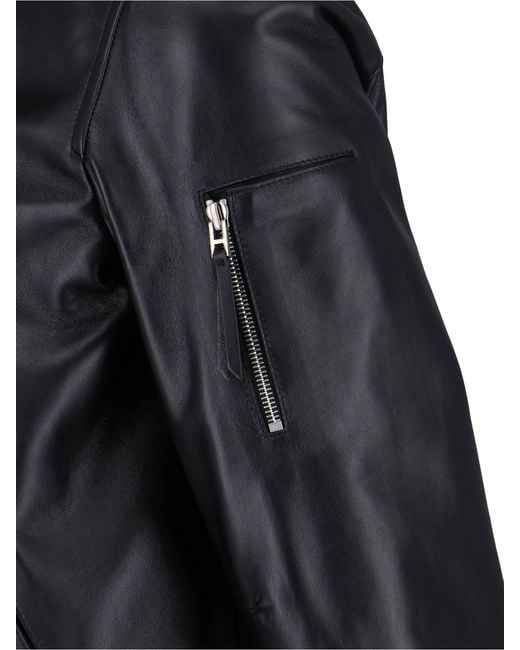 Tom Ford Black Jackets Lamb Leather for men