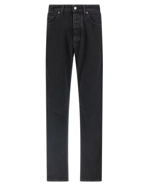 MM6 by Maison Margiela Black Taped Jeans Cotton for men