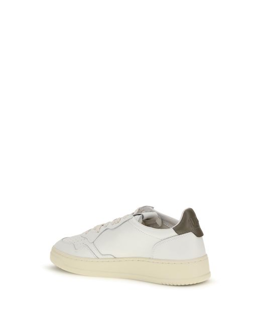 Autry White Medalist Low Sneakers for men