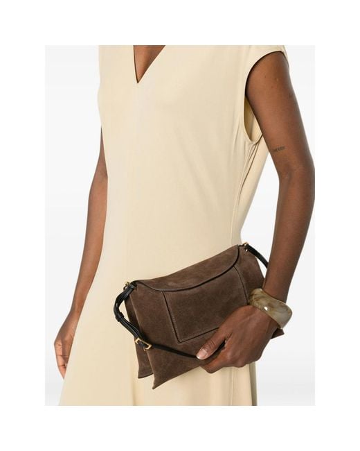 Wandler Brown Shoulder Bag Penelope Slouch Suede