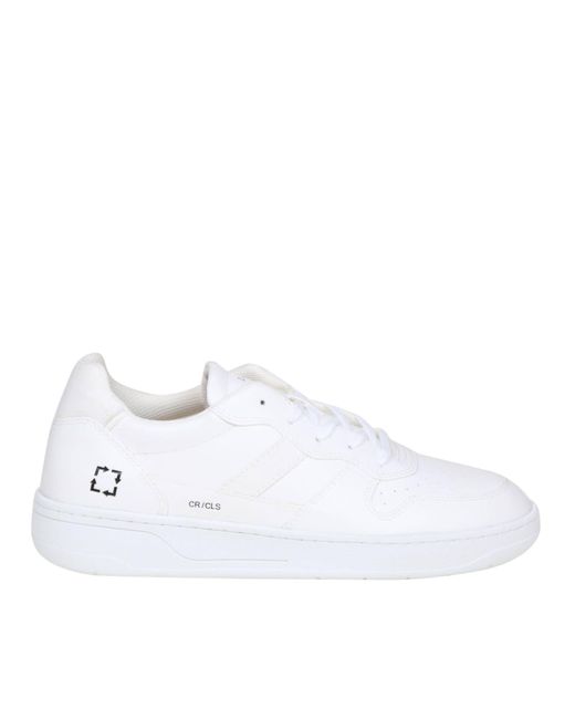 Date Leather Sneakers Court Color White for Men | Lyst