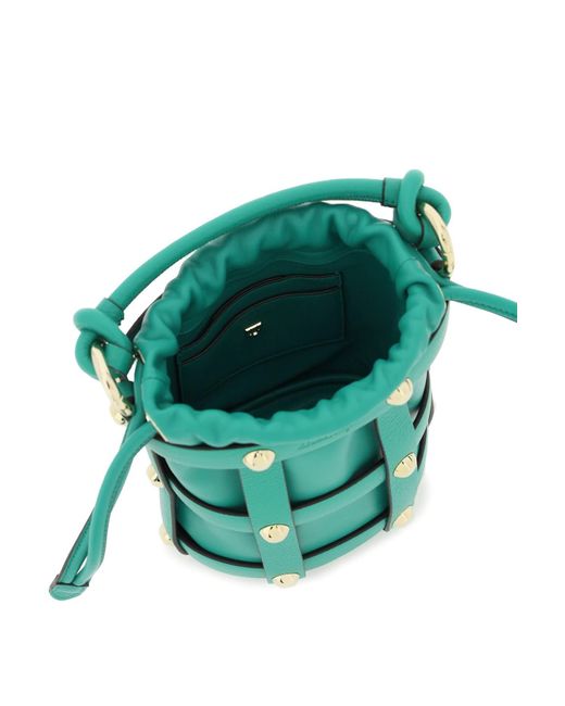 Ferragamo Green Small Cage Bag
