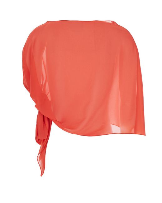Le Plain Red Stole With Side Knot
