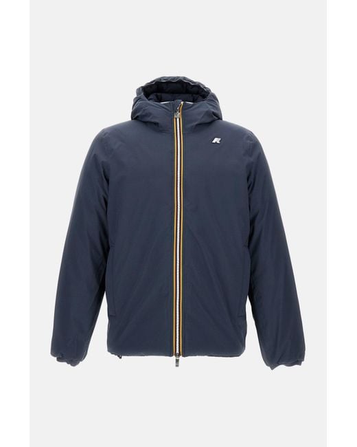 K-Way Blue Thermo Jacket Reversible for men