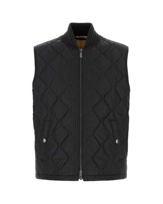 Burberry Black Nylon Vest for men