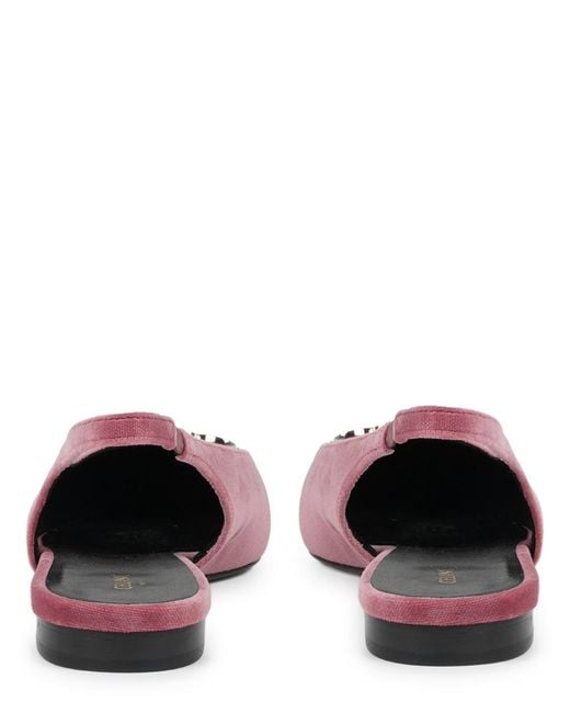 Céline Multicolor Slingback Flats Alma Triomphe Velvet