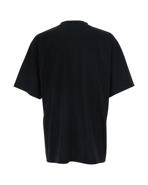Balenciaga Black T-Shirt Cotton T-Shirts for men