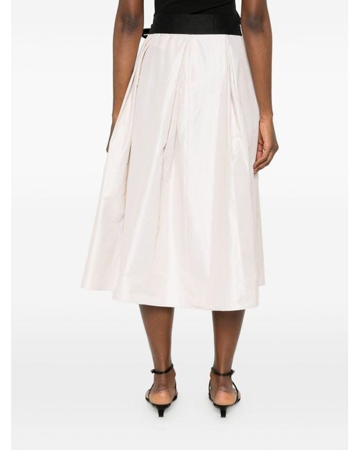 Max Mara White Skirt Baschi Cotton