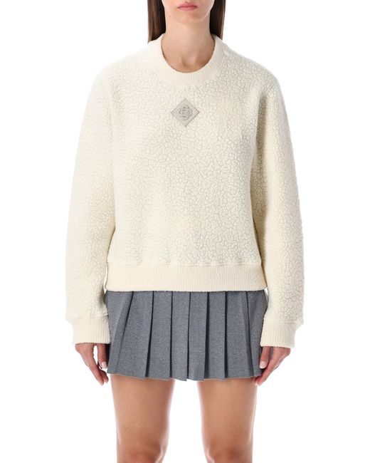 Casablanca White Terry Fleece Crew Sweatshirt