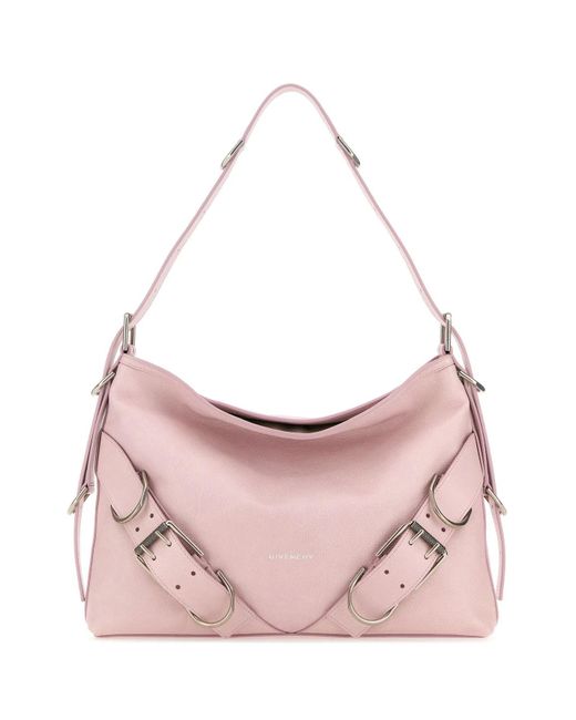 Givenchy Pink Leather Medium Voyou Boyfriend Shoulder Bag