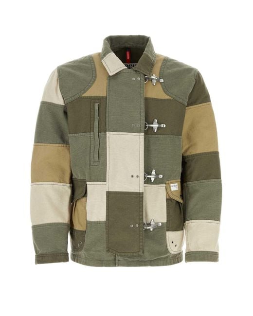Fay Green Cotton Jacket for men