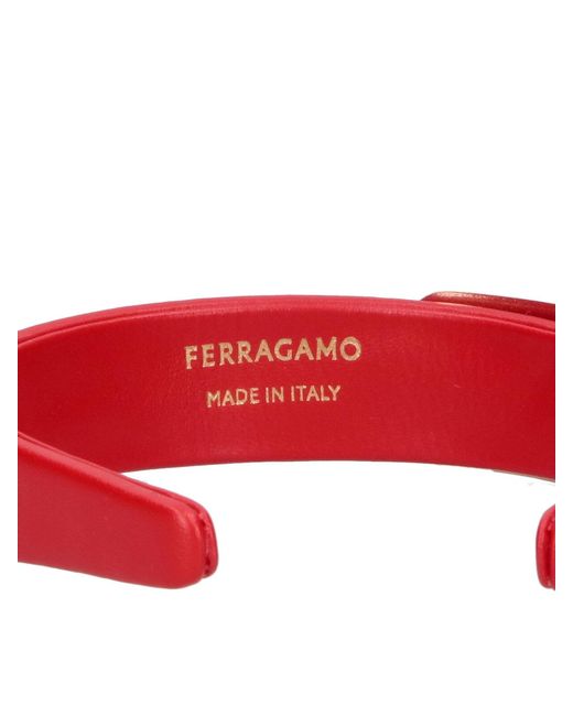 Ferragamo Red Vara Headband