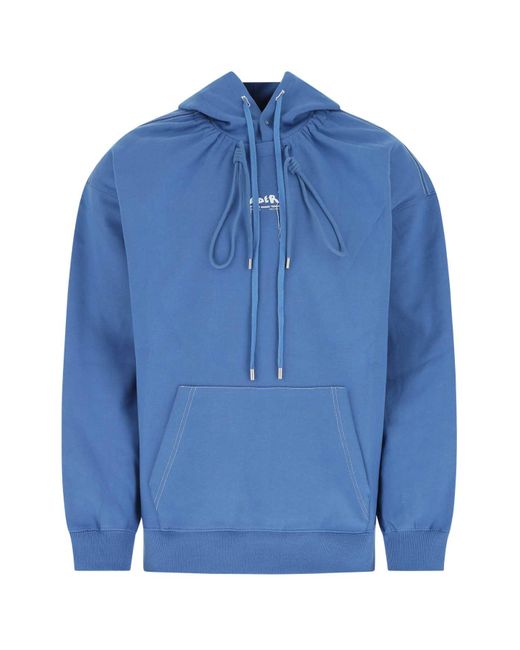 Adererror Blue Cerulean Cotton Blend Sweatshirt for men